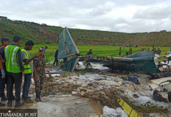 Saurya Airlines aircraft crashes during takeoff in Kathmandu