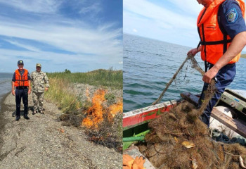 В Восточно-Казахстанской области уничтожили более 2 тысяч метров браконьерских сетей