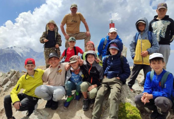 Алматинские школьники прошли испытание горами