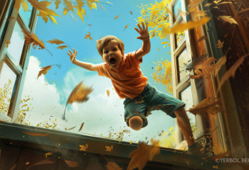 Алматыда 3 жасар бала терезеден құлады