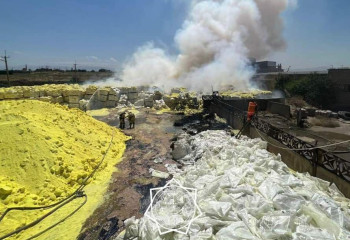 Шымкенттегі алапат өрттен 10 адам медициналық көмекке жүгінген