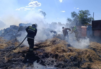 Вспыхнувшее сено едва не стало причиной крупного пожара в Актюбинской области