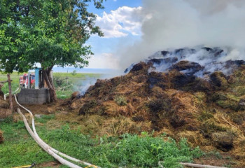 45 тонн сена загорелось в области Абай