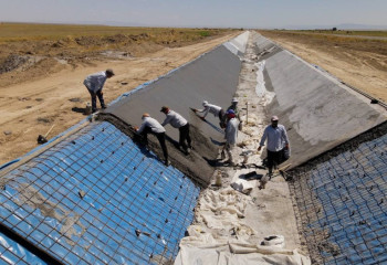 В Туркестанской области строят новое водохранилище, способное собирать 68 млн кубометров воды