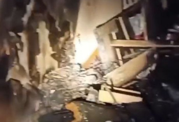 Алматыда көпқабатты тұрғын үйдегі пәтер өртенді