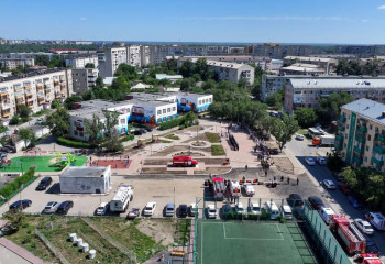 Сквер спасателей торжественно открыли в Семее