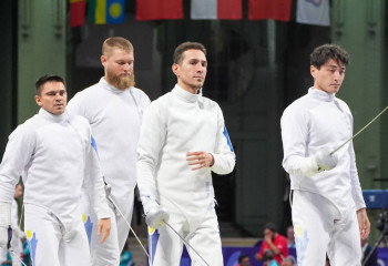 Сборная Казахстана по фехтованию выиграла Египет в командном виде