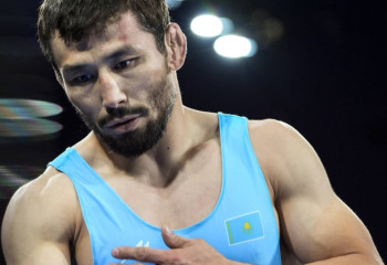 Kazakh Greco-Roman wrestler reaches semifinals of 2024 Olympics