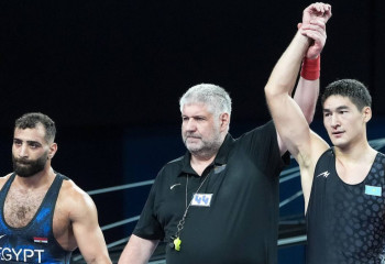 Greco-Roman wrestler Nursultan Tursynov reaches quarterfinals of Olympics