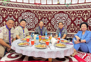 Scouts from 10 countries of world study culture and life of nomads