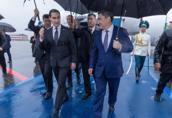 Президент Туркменистана Сердар Бердымухамедов прибыл в Астану для участия в VI Консультативной встрече глав государств Центральной Азии