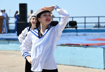 Военно-морские силы Казахстана отметили 28-ю годовщину поднятия флага