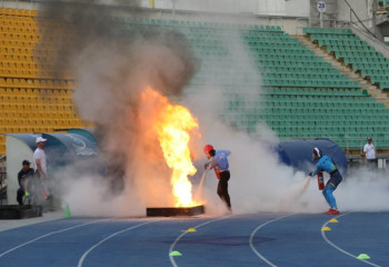 Опредены итоги третьего дня международного турнира по пожарно-спасательному спорту