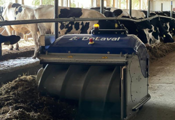 На молочно-товарных фермах запустили семь роботов-пушеров