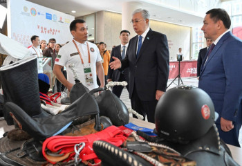 Kazakh President gets acquainted with preparations for 5th World Nomad Games