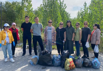 Тысячи жителей Улытау приняли участие в экоакции