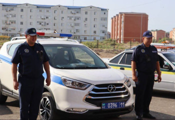 Полицейские Кызылорды организовали автопробег