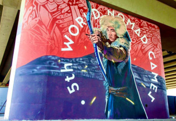 New mural dedicated to World Nomad Games appeared in Astana