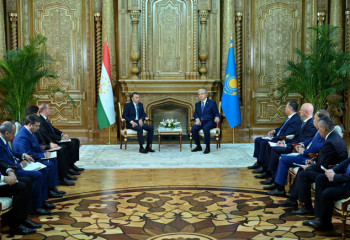 Kassym-Jomart Tokayev meets with Prime Minister of Tajikistan Kokhir Rasulzoda