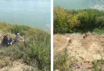 В Павлодаре спасли двух детей, скатившихся с обрыва