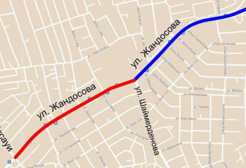 В Алматы в связи с ремонтом на время перекроют участки улицы Жандосова