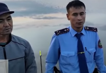 Акмолинские полицейские спасли тонущих рыбаков