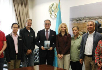 Meeting with author of Novel “Botai – Shadowpath” held at the Kazakh FM