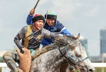 Көкпаршылар Көшпенділер ойындары ұйымдастырылатын алаңда алғашқы дайындықтарын өткізді