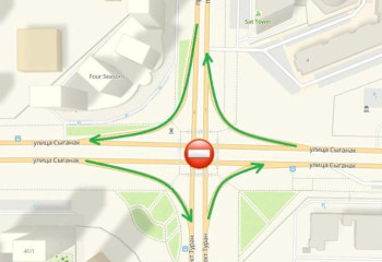 Астанада Тұран даңғылының учаскесі уақытша жабылады