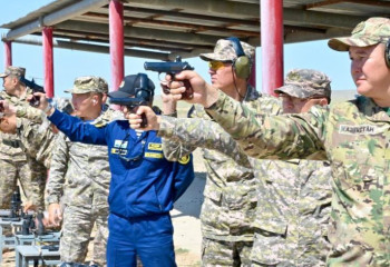 Қонаев гарнизонында табельдік қарудан ату чемпионатының қорытындысы шығарылды