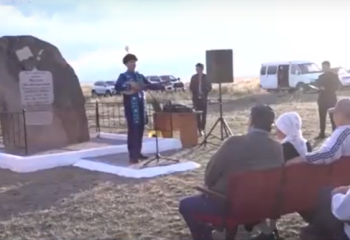 Жүсіпбек Аймауытов ашқан кешеннің орнына белгітас қойылды