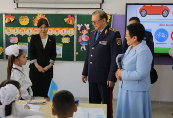 Түркістанда 500 мыңға жуық оқушыға жол қауіпсіздігі бойынша сабақ өткізілді