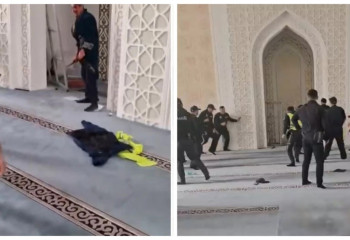 Астанадағы мешіттердің бірінде пышақ ұстаған ер адам жұрттың зәресін ұшырды