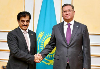 Kazakh FM receives Ambassador of Qatar