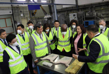 ILO delegation visits precious metals refinery