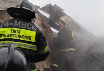 Крупный пожар произошел в Астане