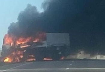 Ақтау - Мұнайлы тасжолында жантүршігерлік жол апатынан үш адам тірідей жанып кетті