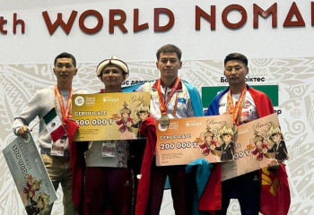 Көшпенділер ойындарында тәртіп сақшысы қола жүлде иегері атанды