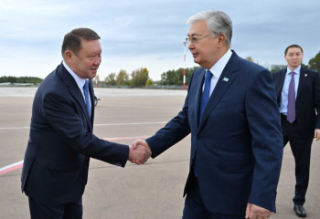 Kassym-Jomart Tokayev arrives in Kostanay region
