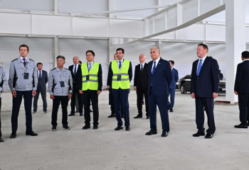 Президент KIA автомобиль зауытының құрылысымен танысты