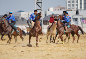 Kazakhstan defeats US in kokpar at World Nomad Games