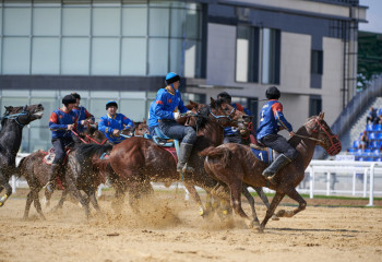 Kazakhstan advances  to final   in kokpar at the World Nomad Games