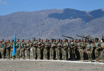 Казахстанские десантники продемонстрировали высокий уровень слаженности на активной фазе учения ОДКБ