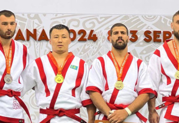 Сотрудник СОБР из Шымкента завоевал золото на Всемирных играх кочевников