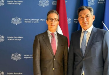 Topical issues of Kazakh-Latvian cooperation discussed at Latvian FM