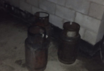 Целиноградта жеке үйдегі өрт кезінде 5 газ баллоны шығарылды