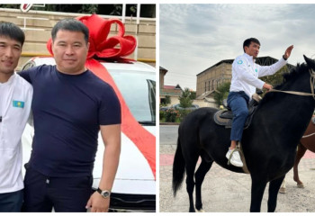 Дзюдошы Ғұсман Қырғызбаевқа жерлестері автокөлік сыйлап, ат мінгізді