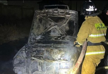 Өрт сөндірушілер 10 автокөліктегі өртті сөндірді