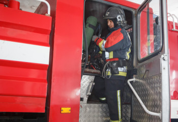 Сауна загорелась в Ауэзовском районе Алматы