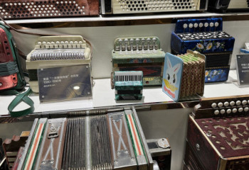 Құлжа қаласындағы музейде 800-ден астам аккордеон бар